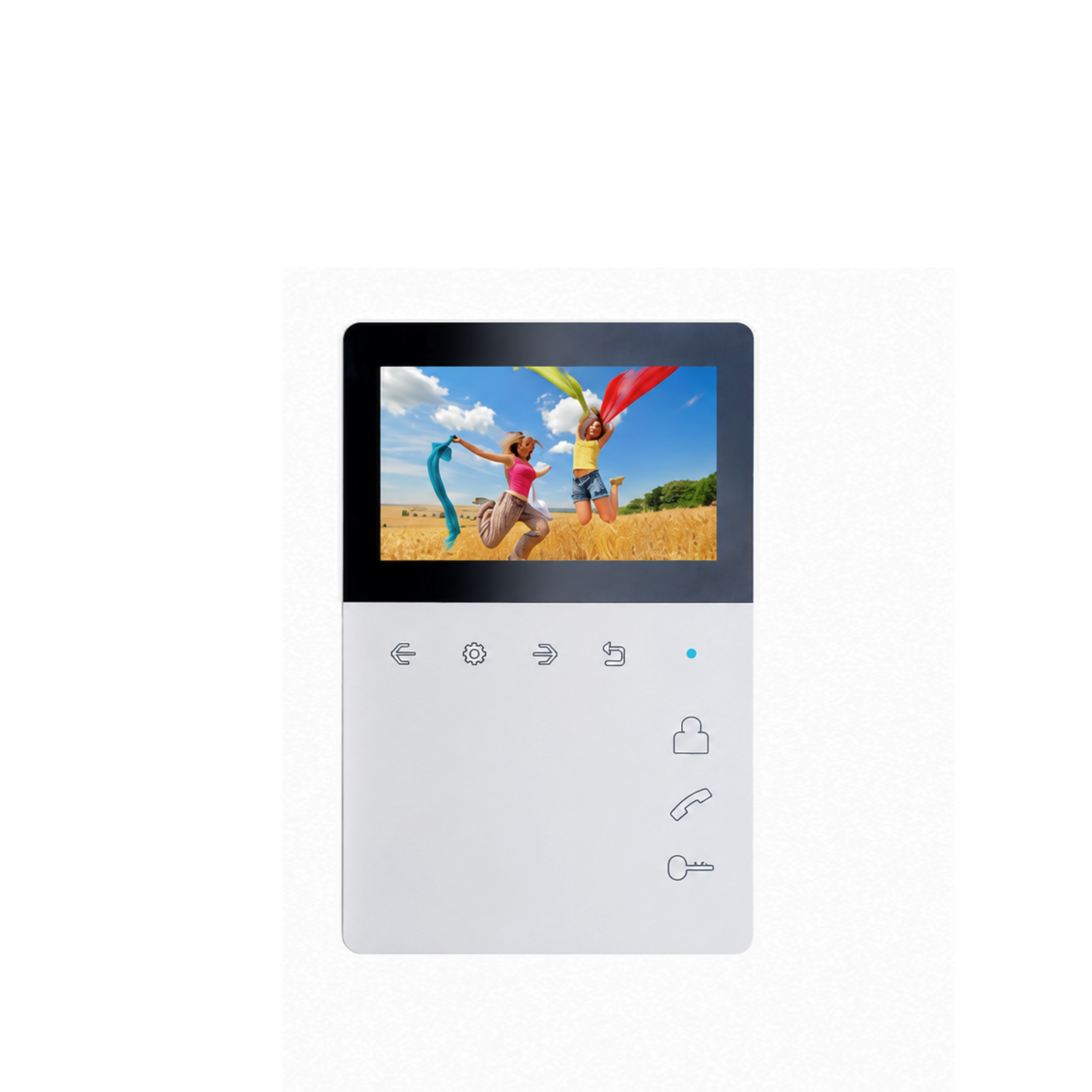 Monitor de 4,3" con botones táctiles