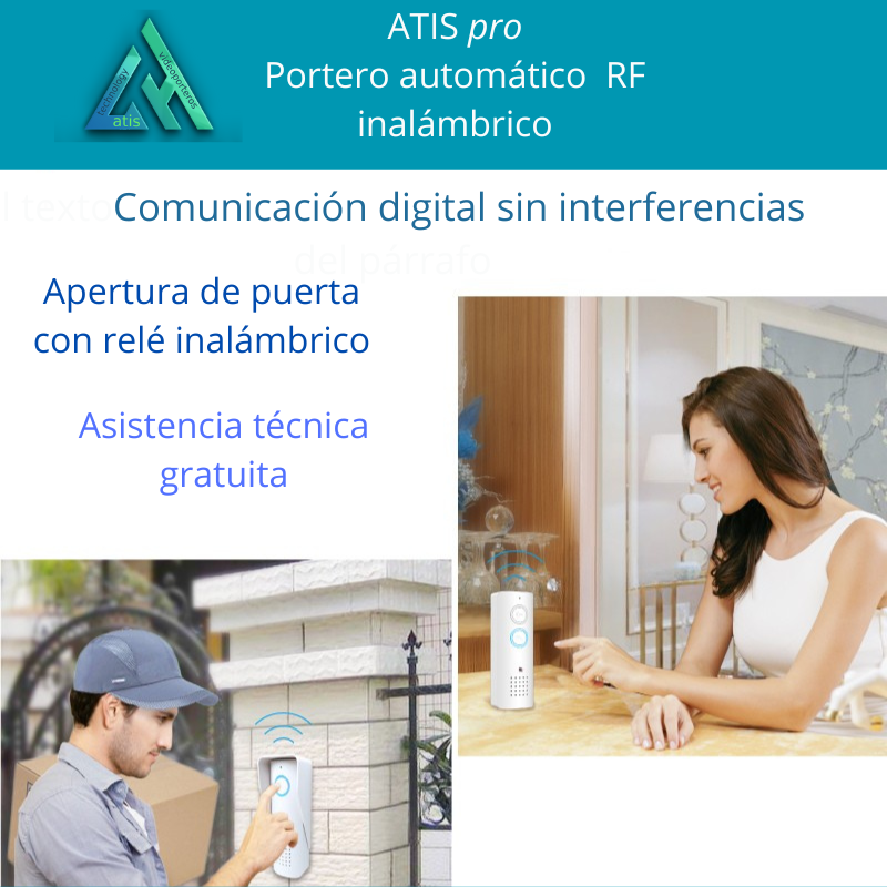 Portero Automático Inalámbrico con BaterĂa de Litio