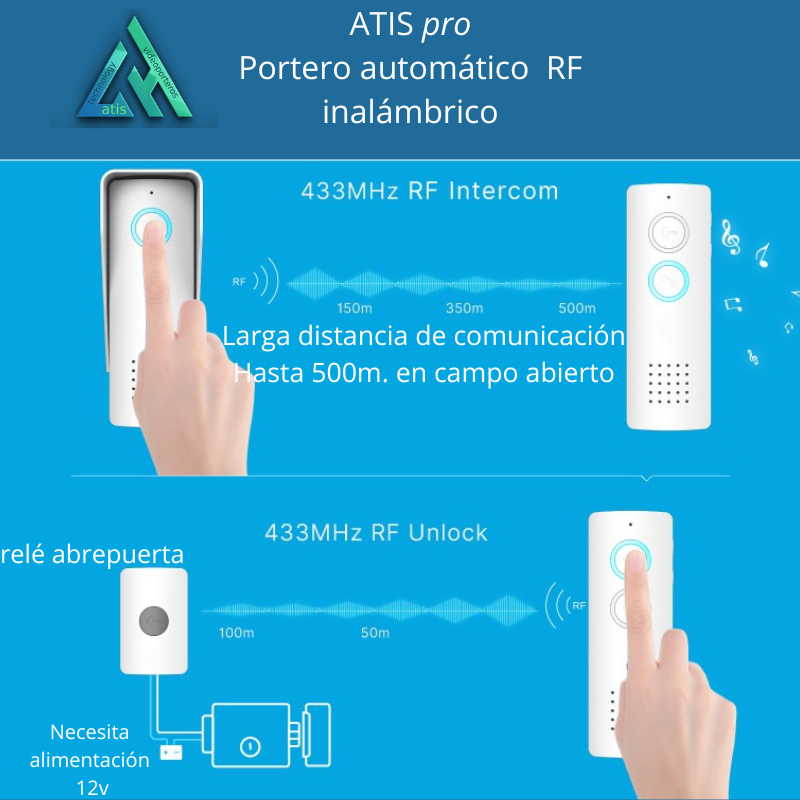 Portero Automático Inalámbrico con BaterĂa de Litio
