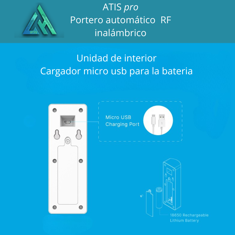 Portero Automático Inalámbrico con BaterĂa de Litio