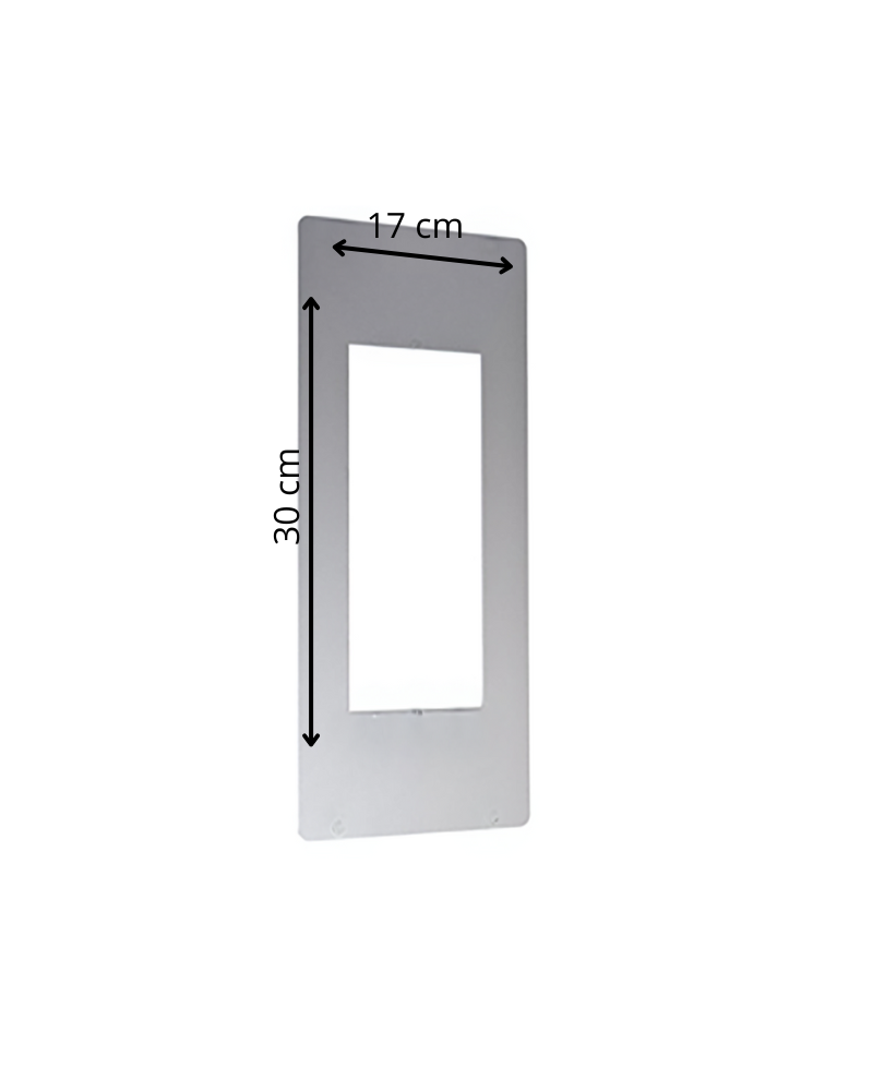 Marco embellecedor  de aluminio 1,5 mm de grosor   para 4 viviendas citymax (Copia) (Copia)