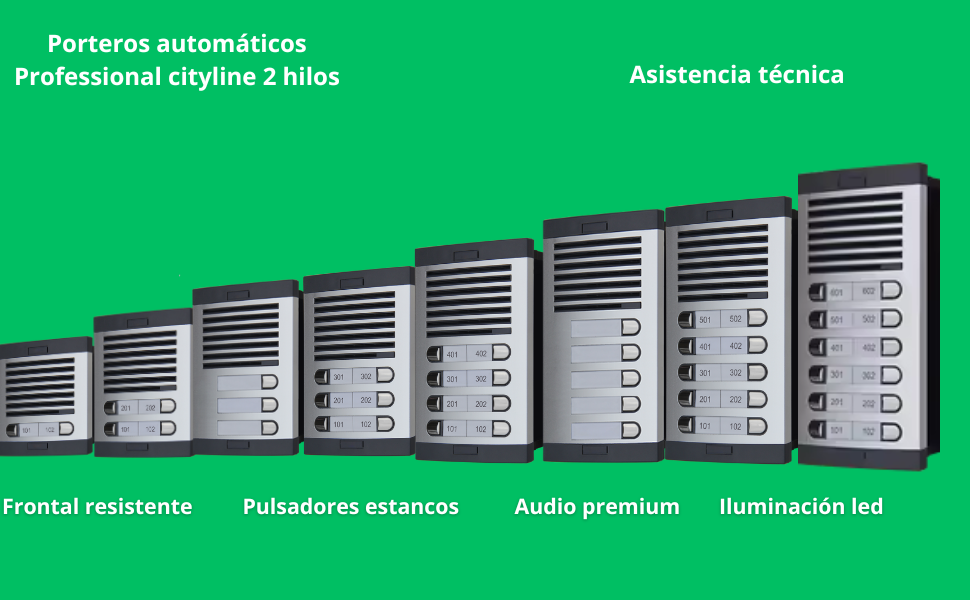 Kit de Portero Automático - 2 Hilos,viviendas