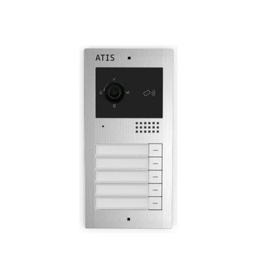 Placa calle  con lector   RFID  integrado    5 viviendas