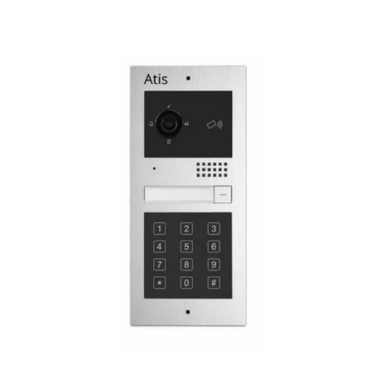 Placa calle  con lector   RFID  y  teclado  integrado  vivienda  unifamiliar
