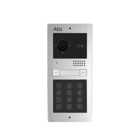 Placa calle  con lector   RFID  y  teclado  integrado  vivienda  2 viviendas