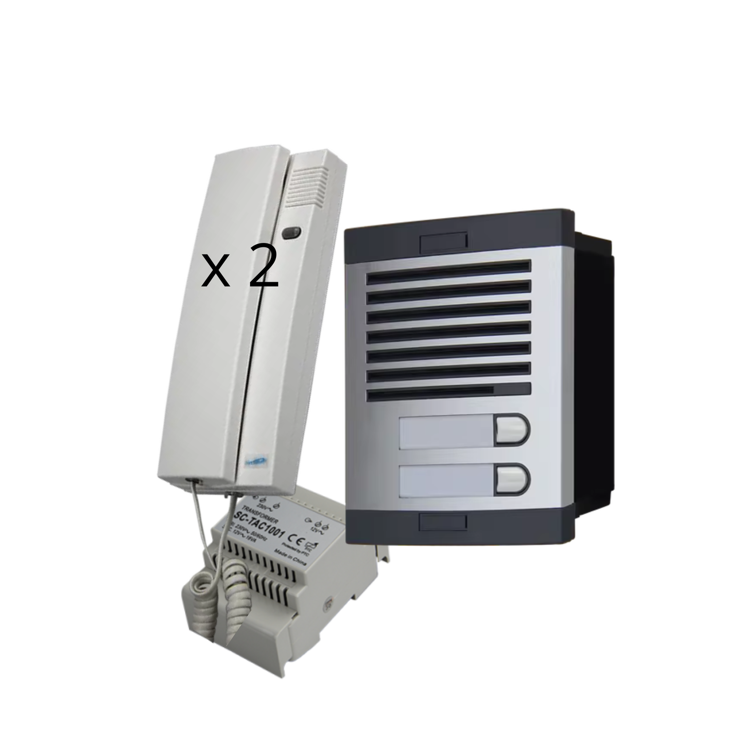 Portero Automático Sistema 4+n analogico 5 hilos classic(2 viviendas)