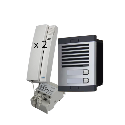 Portero Automático Sistema 4+n analogico 5 hilos classic(2 viviendas)